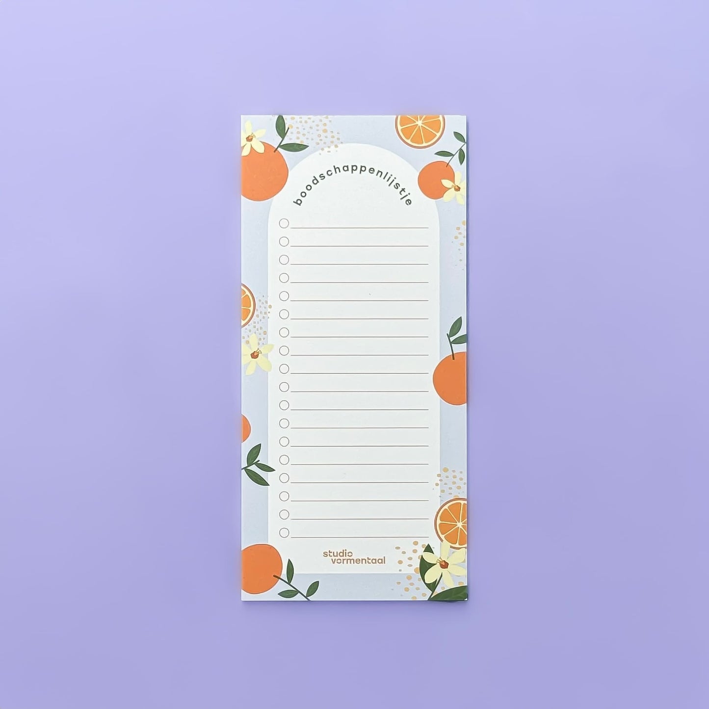 Boodschappenlijstje Boodschap Boodschappen Lijst Sinaasappel