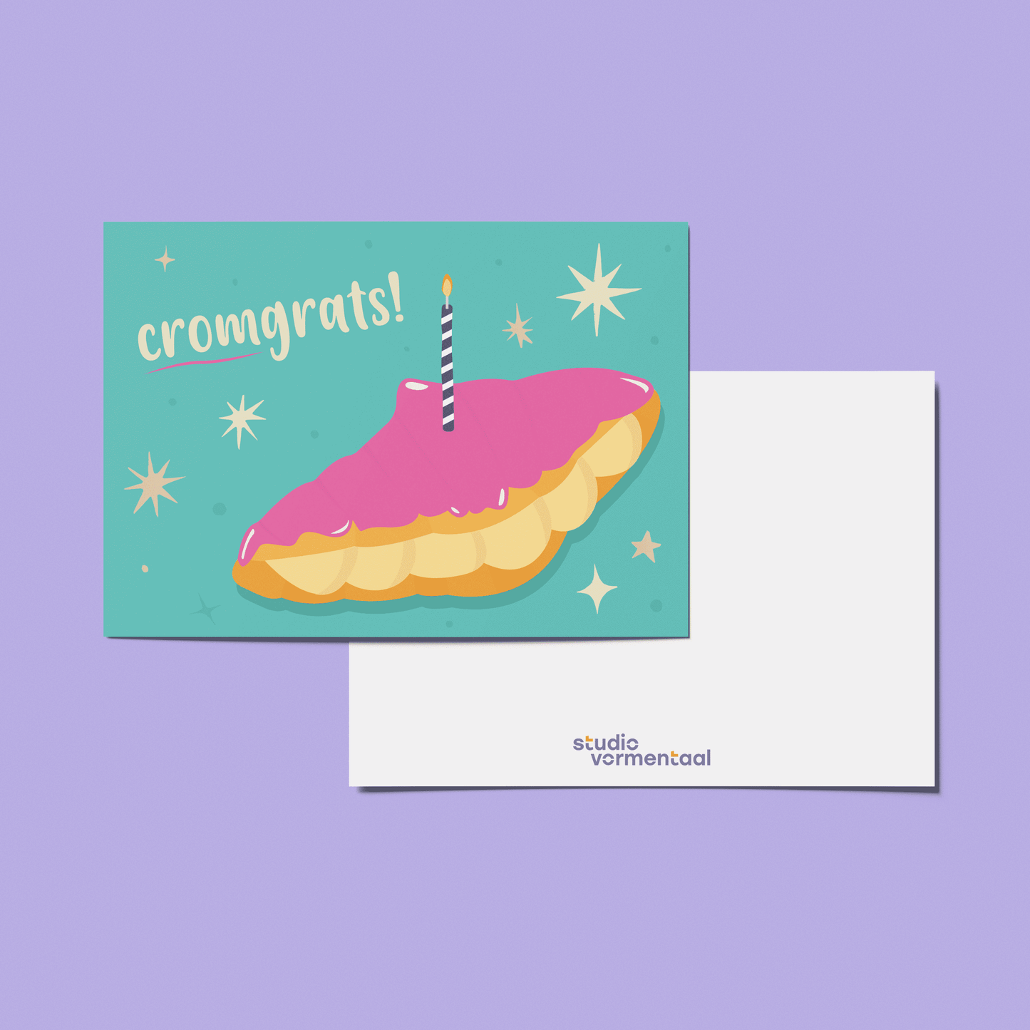 Crompouce Wenskaart Ansichtkaart Gefeliciteerd