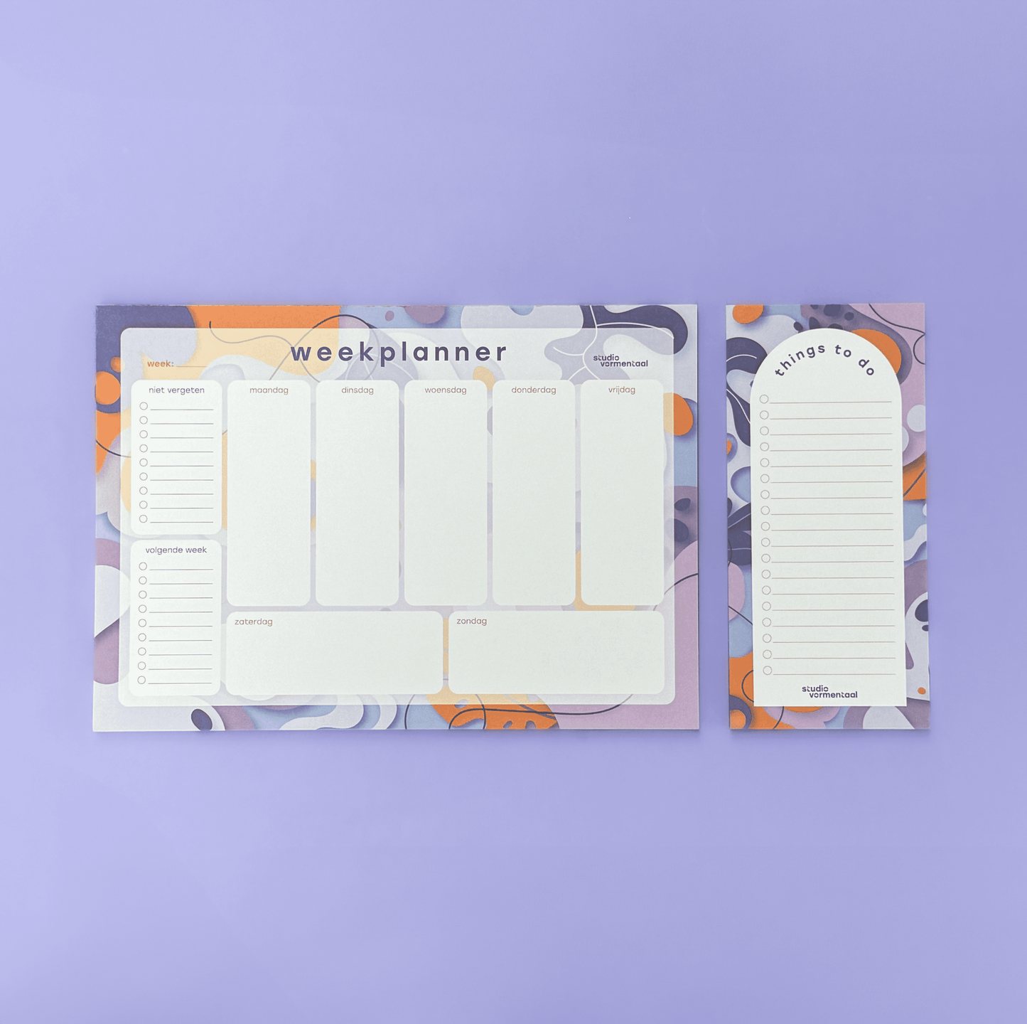 Weekplanner To Do Lijst Notitie Planning Planner