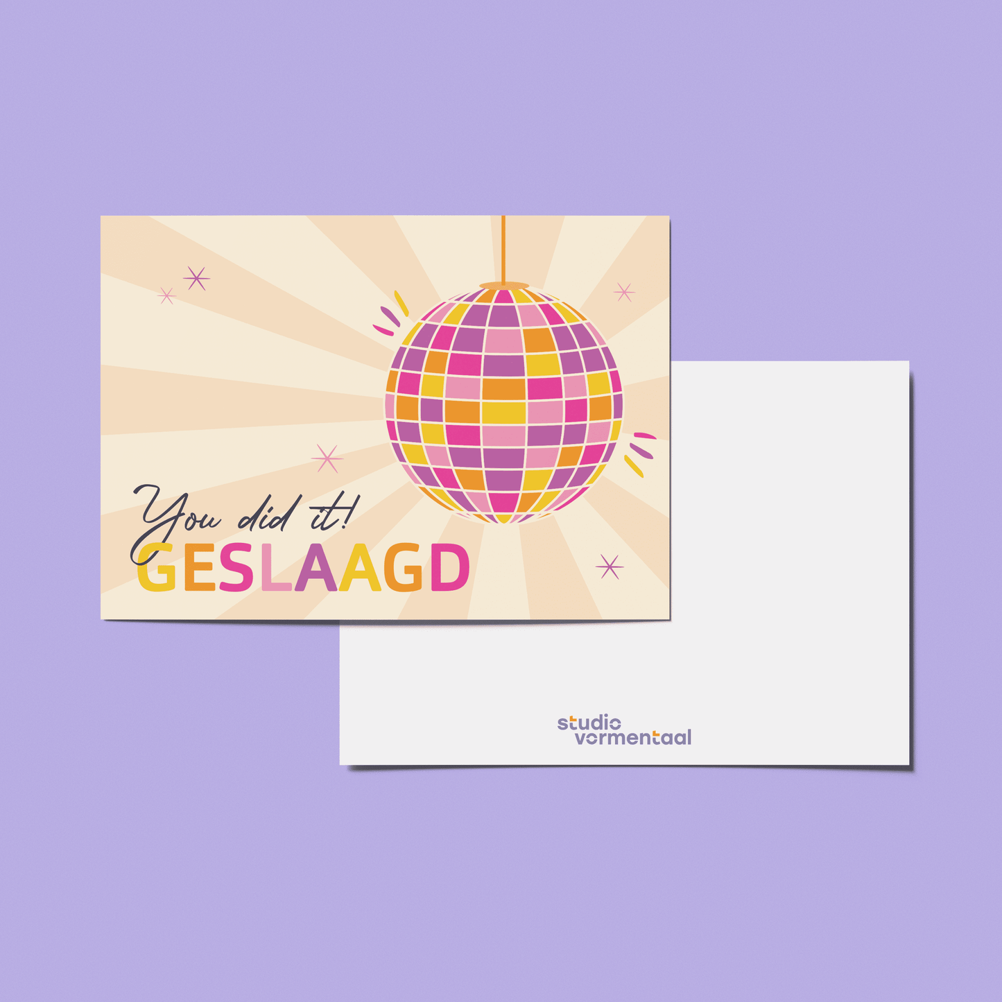 Geslaagd Discobal Feest Party