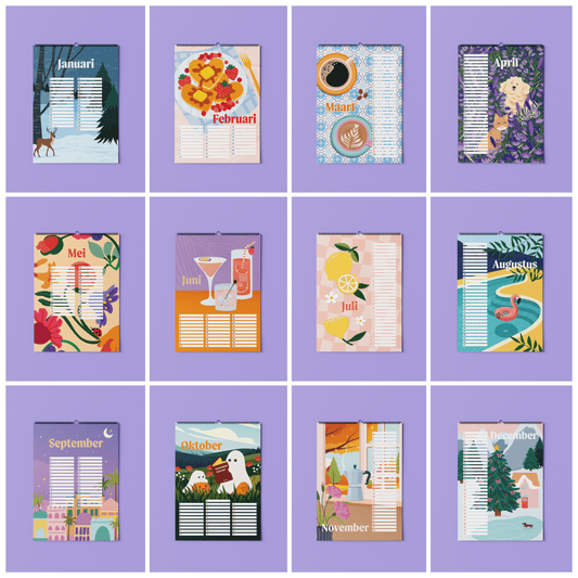 Verjaardagskalender Verjaardag Jarig Maanden