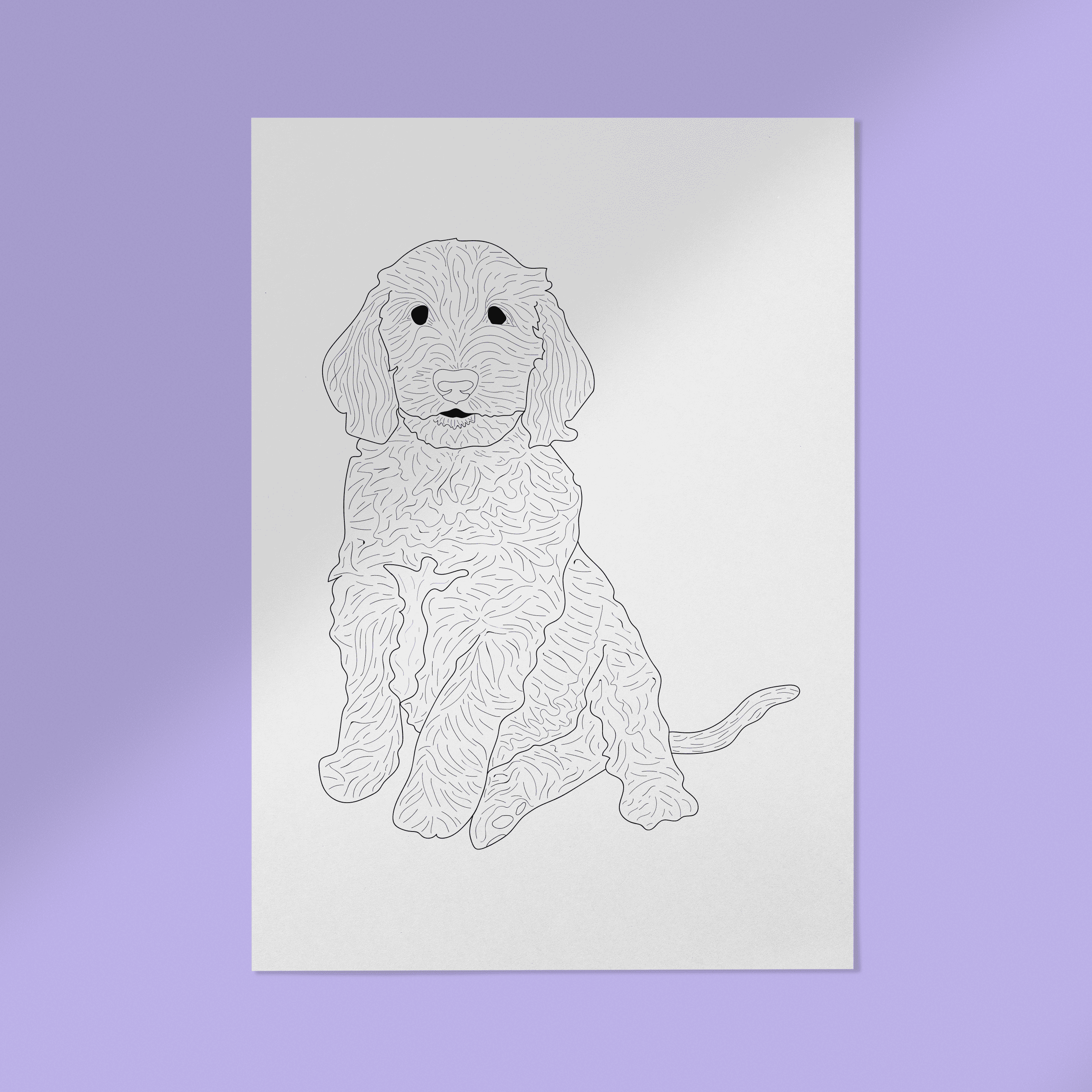 Lijntekening Dieren Illustratie