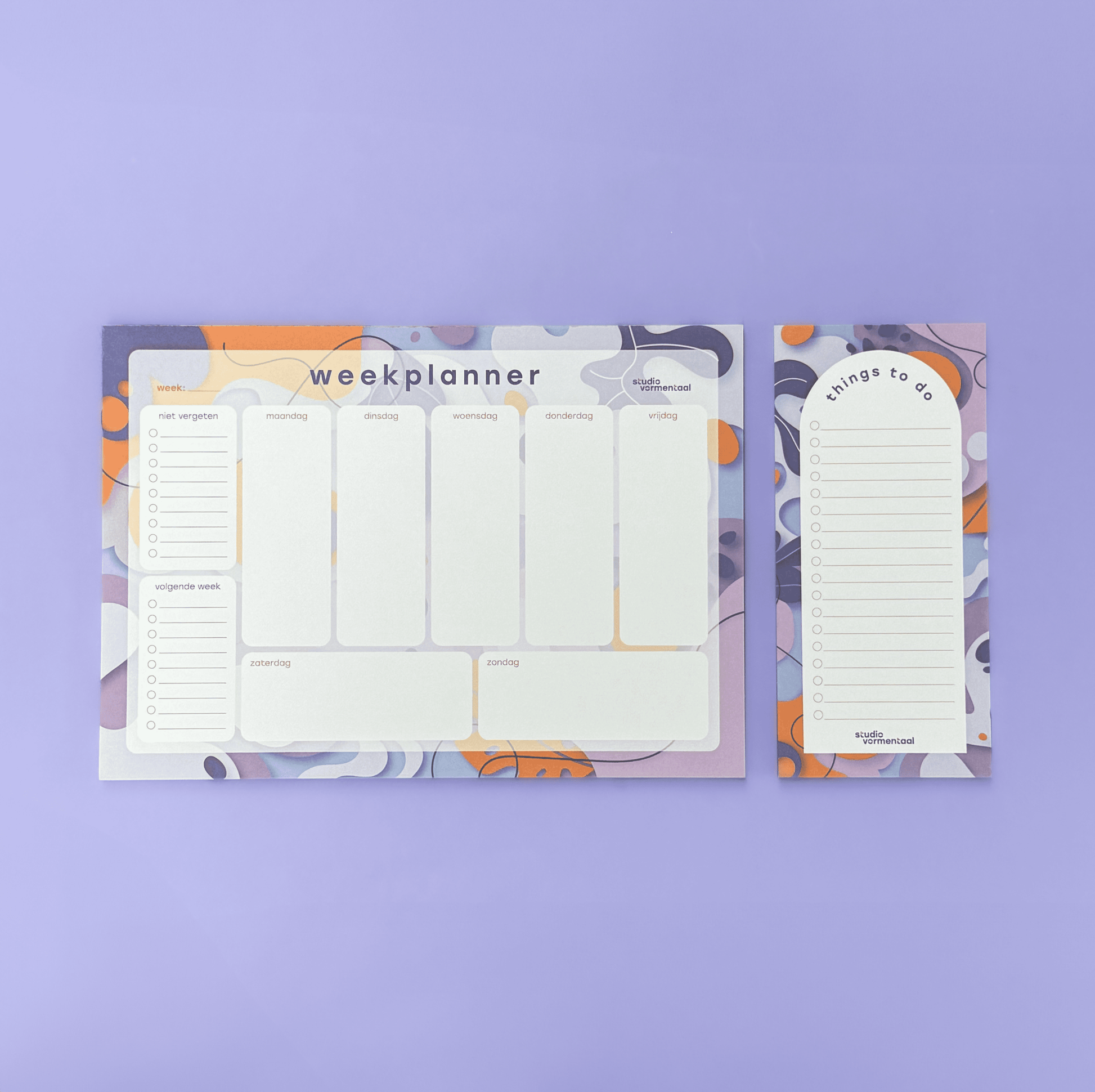 Weekplanner To Do Lijst Notitie Planning Planner 