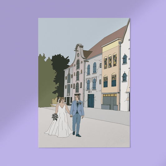 Personen Lijntekening Kleur Illustratie