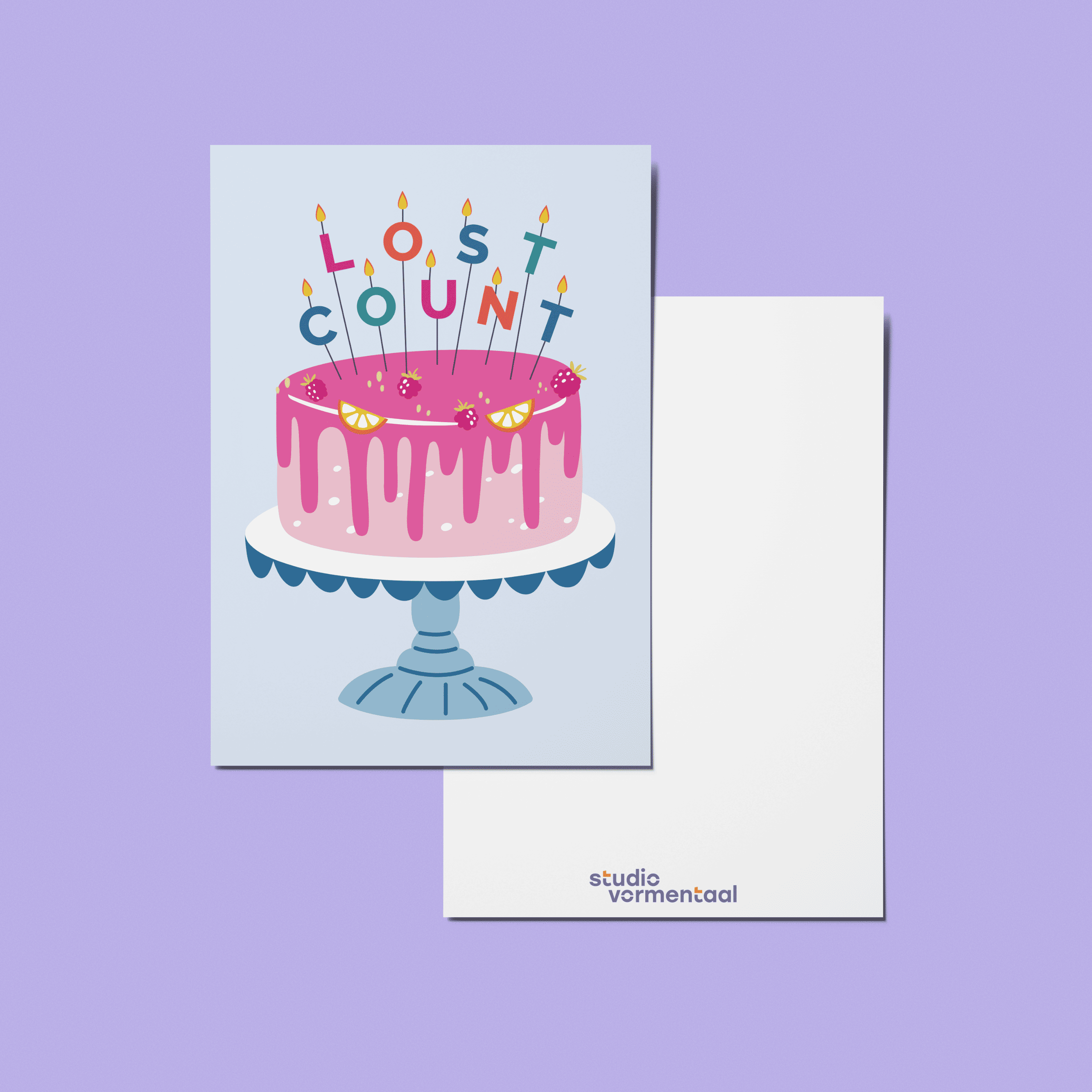 Lost Count Wenskaart Ansichtkaart Gefeliciteerd Verjaardag